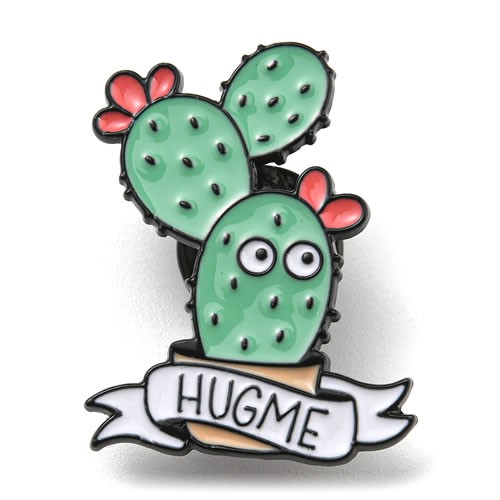 Brosche, Pin, Hug Me, Kaktus, 1 Stück