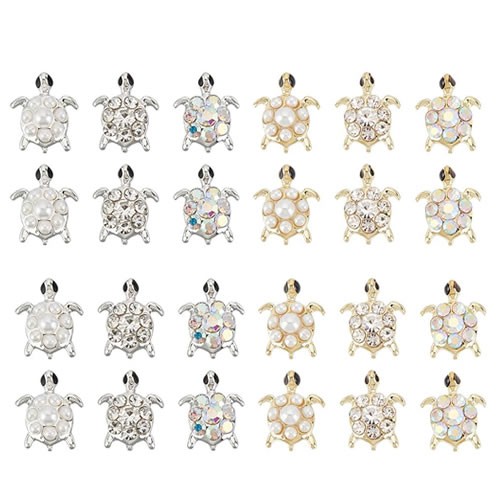 Schildkröten-Cabochon, 10x8mm, 3 Stück