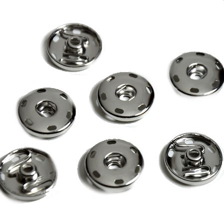 Metallunterteil zum Aufnähen für Double Beads Easy Button, 10 Stück