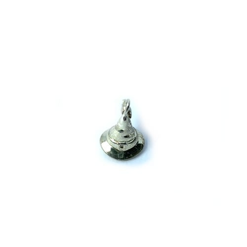 Charm, Hexenhut, 925 Sterling Silber, 3D, 1 Stück