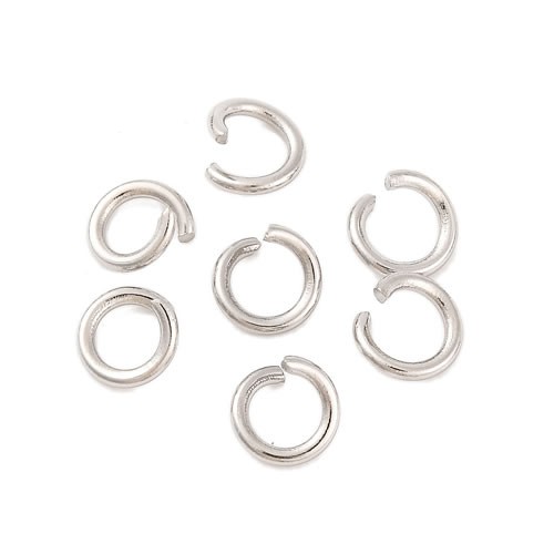 Biegering, Offen, Rund, 6x1mm, 304 Edelstahl, 1 Packung