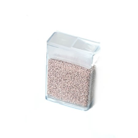 Microperlen, 0,5~0,8mm, Tan, 10gramm FlipTopbox