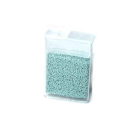 Microperlen, 0,5~0,8mm, Dark Turquoise, 10gramm FlipTopbox