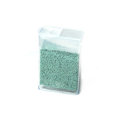 Microperlen, 0,5~0,8mm, Teal, 10gramm FlipTopbox