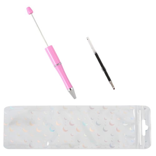 Beadable Pen, Kugelschreiber, Rosa, 1 Set