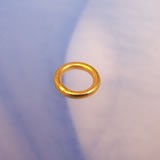 Ring geschlossen, 925 Silber vergoldet, 7/1mm
