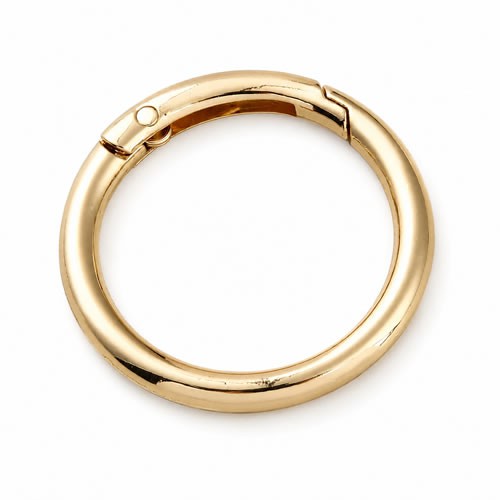 Spring Gate Ring, Goldfarben, 40,5mm, 1 Stück