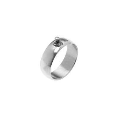 Edelstahl-Ring mit Gewinde, 8mm, Gr. 17, 1 Stück