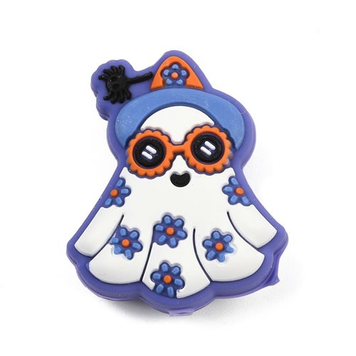 Silikonperle, Geist, 3D, 1 Stück