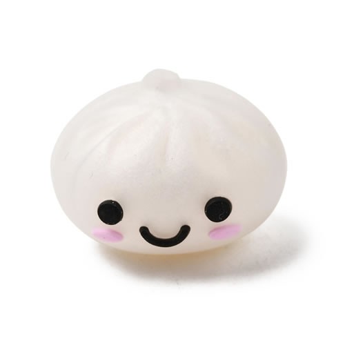 Silikonperle, Dumpling, 3D, 1 Stück