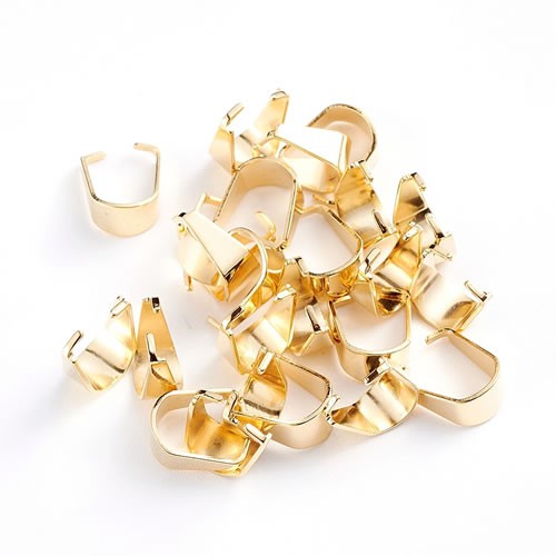 Anhängerschlaufe, Edelstahl, 18K verg., 10mm, 1 Stück
