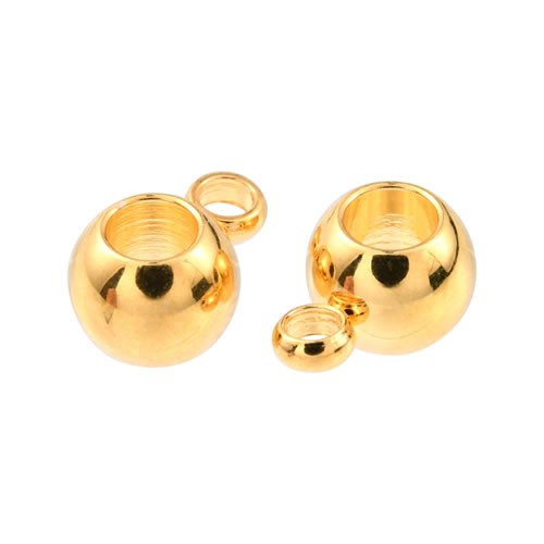 Kettenslide, Rondell, 9mm, 304 Edelstahl, 1 Stück