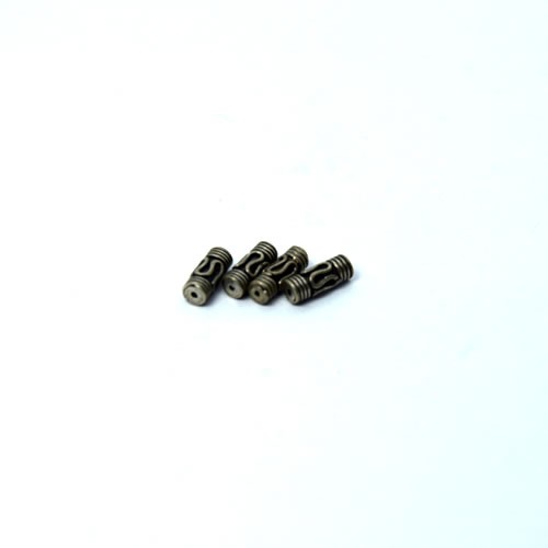 Perle, Balisilber, Stab verziert, 3,2mm, 1 Stück
