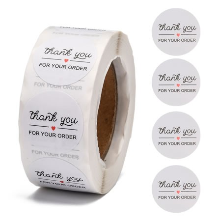Stickerrolle, Thank You..., 1 Rolle