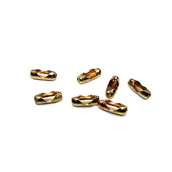 Verschluss für Kugelketten, 2,5mm, Goldfarben, 1 Stück