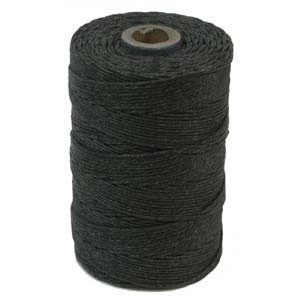 Irisches Gewachstes Leinen, Waxed Linen, Charcoal, 4 ply, 5g