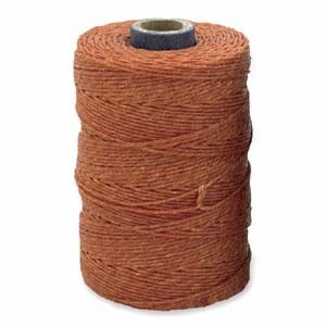 Irisches Gewachstes Leinen, Waxed Linen, Rostrot hell, 4 ply, 5g