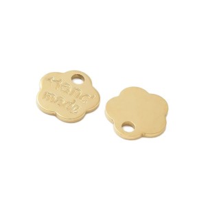 Anhänger, Handmade, 304 Edelstahl, 14K verg., 1 Stück