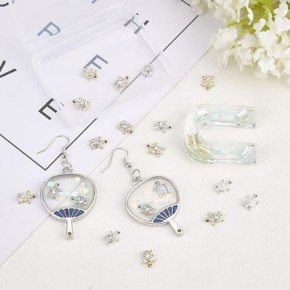 Schildkröten-Cabochon, 10x8mm, Goldfarben, 3 Stück