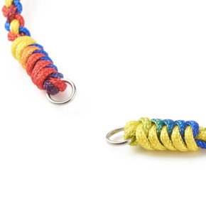 Nylonarmband, Geflochten, 201 Edelstahl, Bunt, 2 Stück