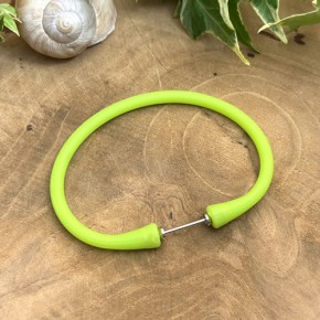 Silikonarmband, Wechselarmband, 201 Edelstahl, Grün, 1 Stück