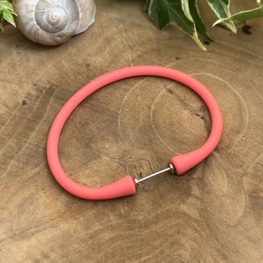 Silikonarmband, Wechselarmband, 201 Edelstahl, Lachs, 1 Stück