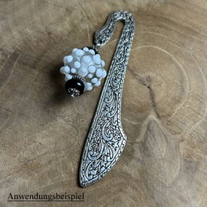 Lesezeichen, Oriental, Klein, Antik Silberfarben, 1 Stück