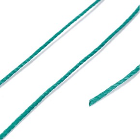 Polyesterfaden, Knüpfgarn, Rund, Türkis/Blau, 1 Rolle