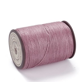 Polyesterfaden, Knüpfgarn, Rund, Altrosa, 1 Rolle