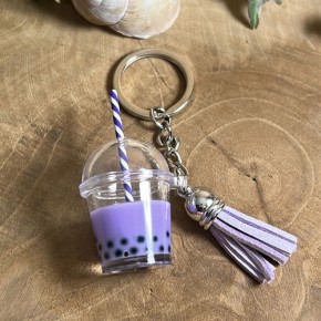 Schlüsselanhänger, Bubble Tea, Muster 2, 1 Stück