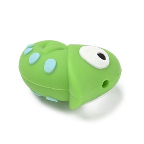 Silikonperle, Chamäleon, 3D, 1 Stück