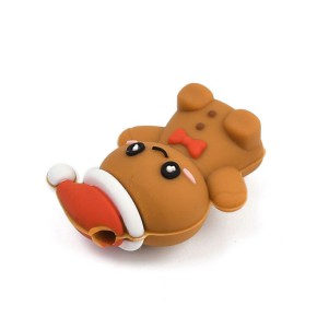 Silikonperle, Lebkuchenmann, 1 Stück
