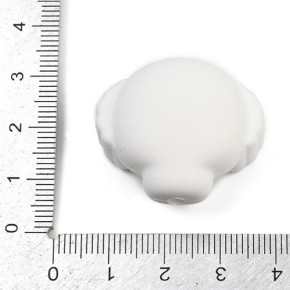 Silikonperle, Totenkopf, 3D, 1 Stück