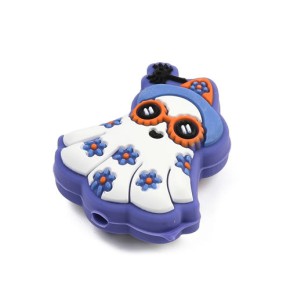 Silikonperle, Geist, 3D, 1 Stück