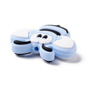 Silikonperle, Biene, 3D, 1 Stück