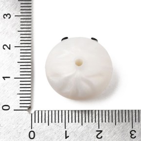 Silikonperle, Dumpling, 3D, 1 Stück