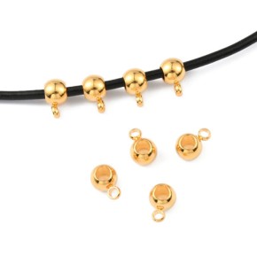 Kettenslide, Rondell, 9mm, 304 Edelstahl, 1 Stück