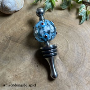 Weinstopfen, Tropfen, 3mm Gewinde mit Kugel, 1 Stück